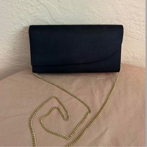Navy Fabric Shell Bag